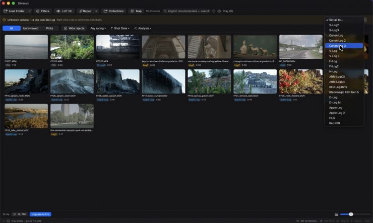 divecut log formats