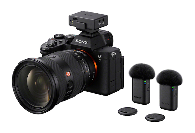 Приемник Sony ECM-W5 на беззеркальной камере